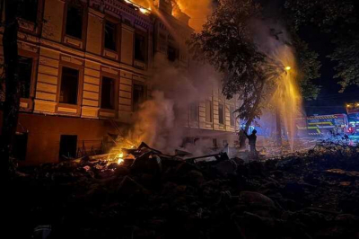 Массированный удар по Киеву: пожары вспыхнули в нескольких районах города